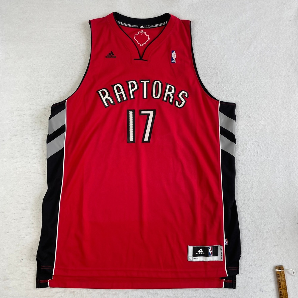 Adidas Toronto Raptors NBA Jersey Mens 2XL Red Jonas‎ Valanciunas 17 Swingman